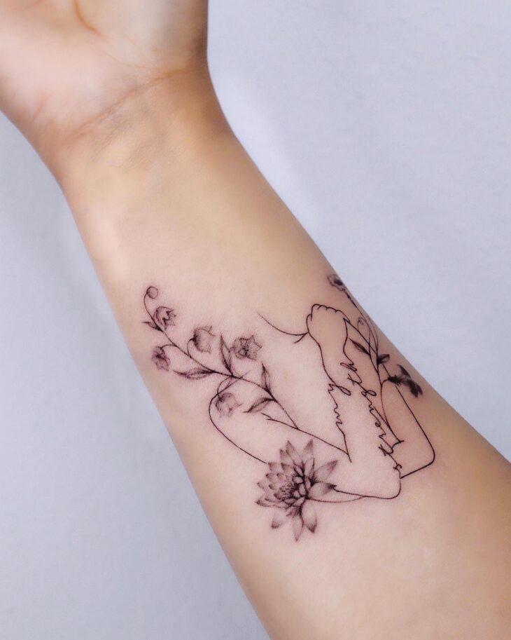 tatuagem de flor de lótus 43