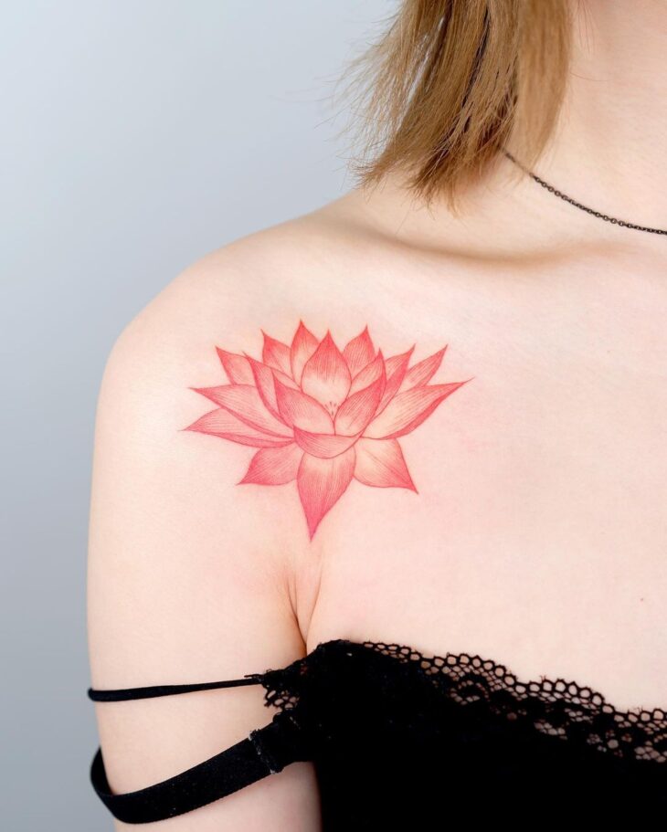 tatuagem de flor de lótus 1
