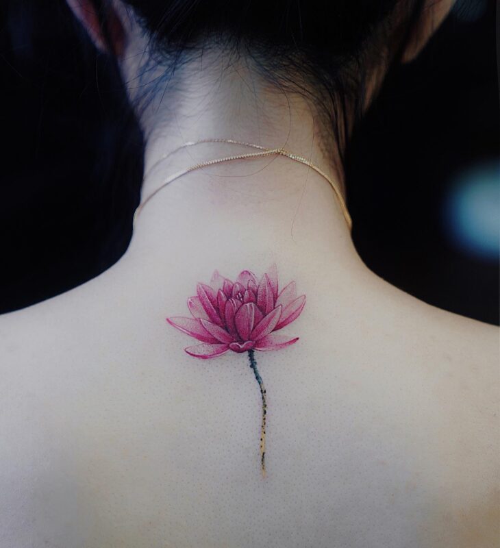 tatuagem de flor de lótus 61