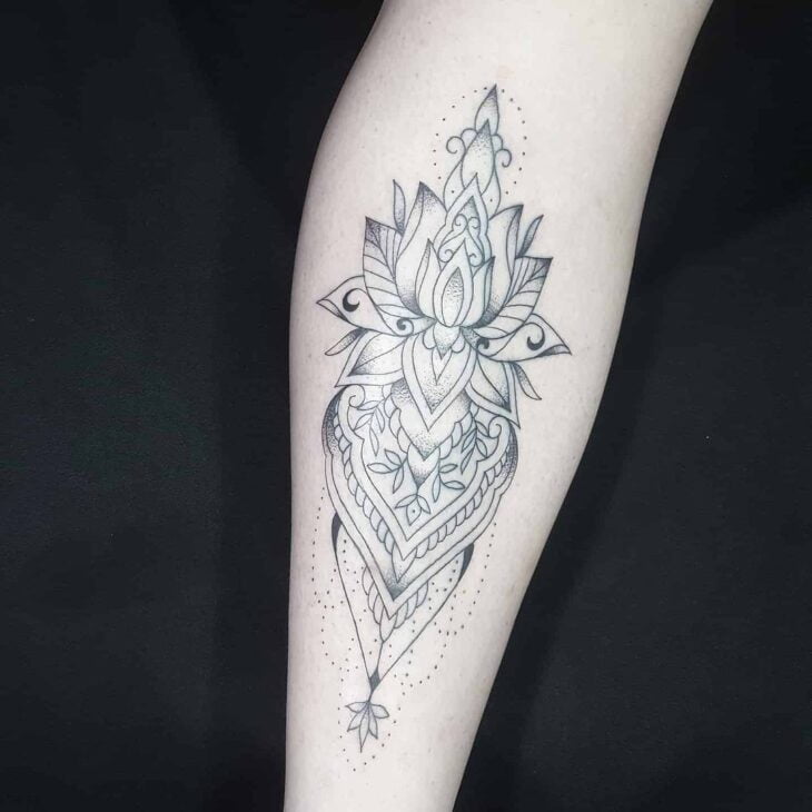 tatuagem de flor de lótus 76