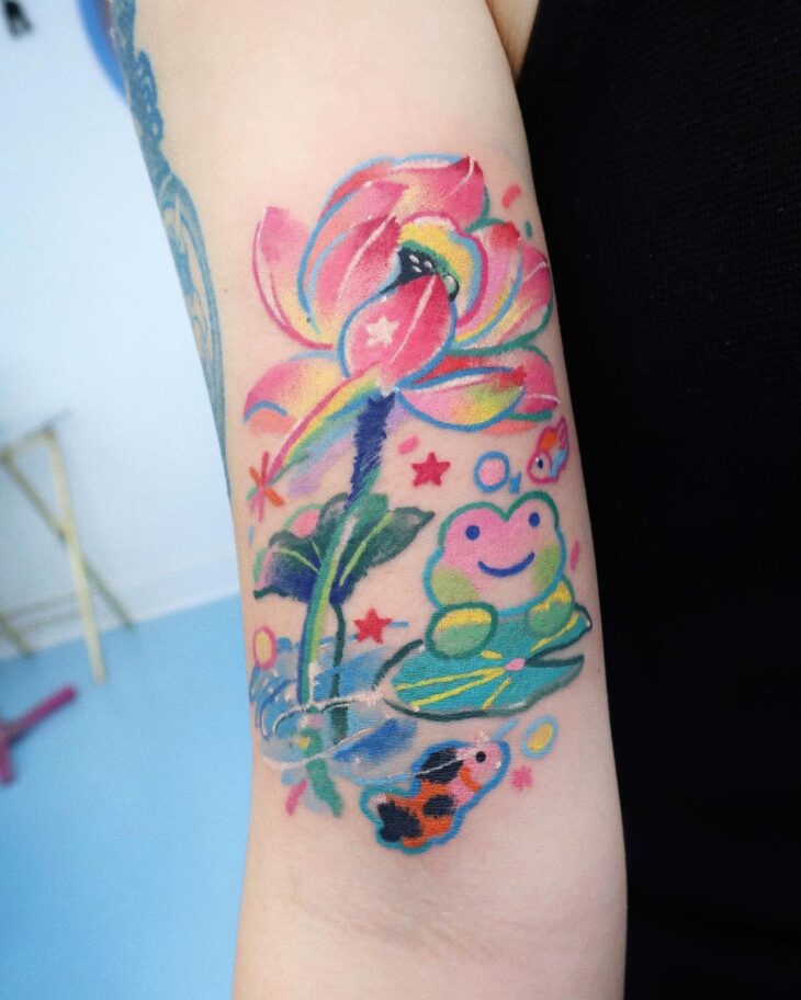 tatuagem de flor de lótus 88