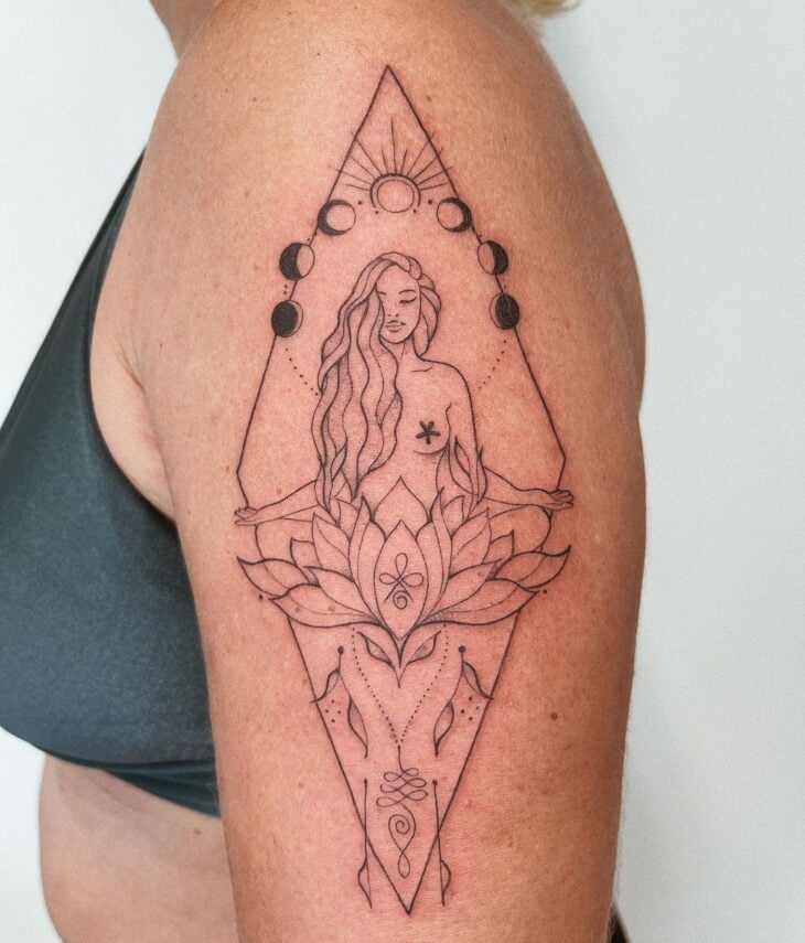 tatuagem de flor de lótus 93