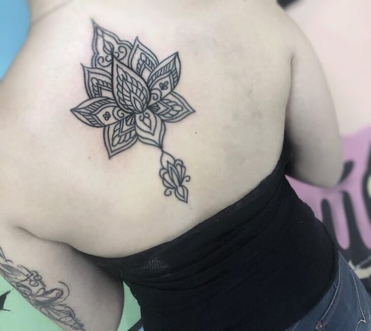 tatuagem de flor de lótus 57