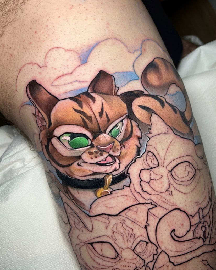 tatuagem de gato 128