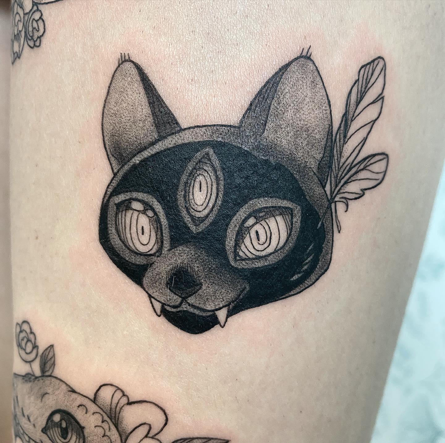 tatuagem de gato