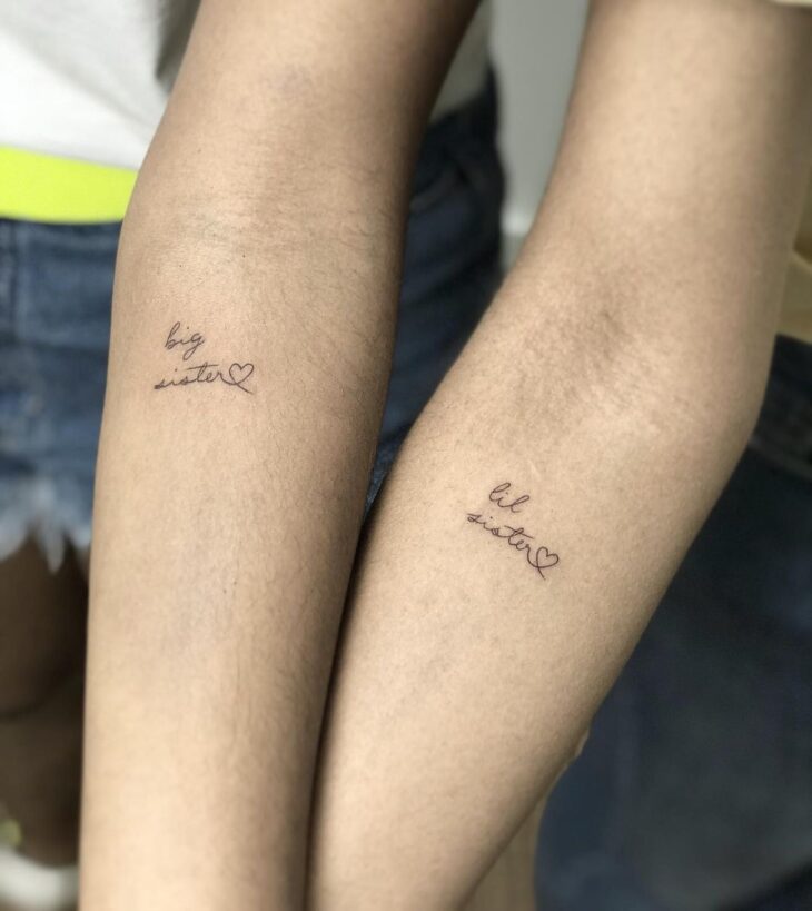 tatuagem de irmãs