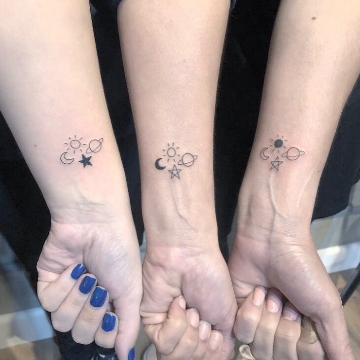 tatuagem de irmãs