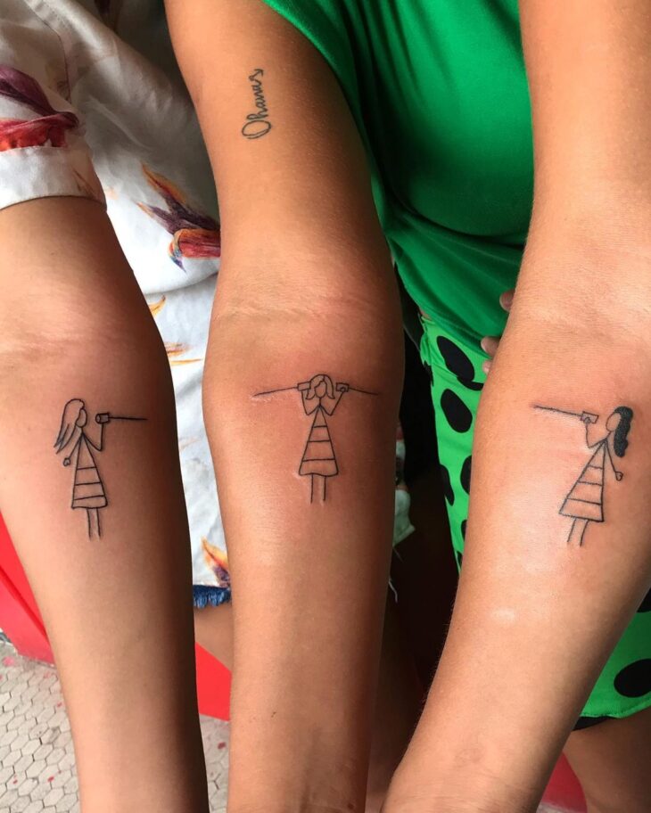 tatuagem de irmãs