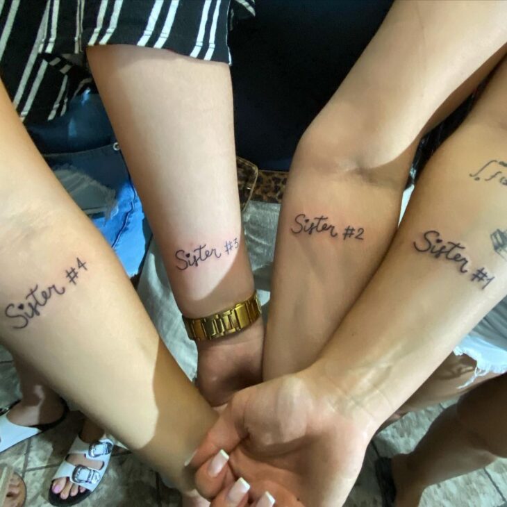 tatuagem de irmãs