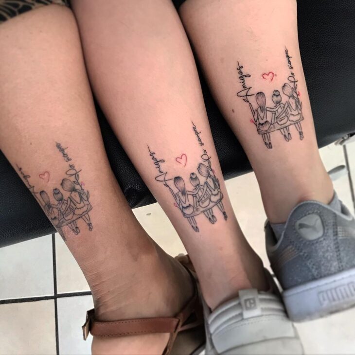 tatuagem de irmãs