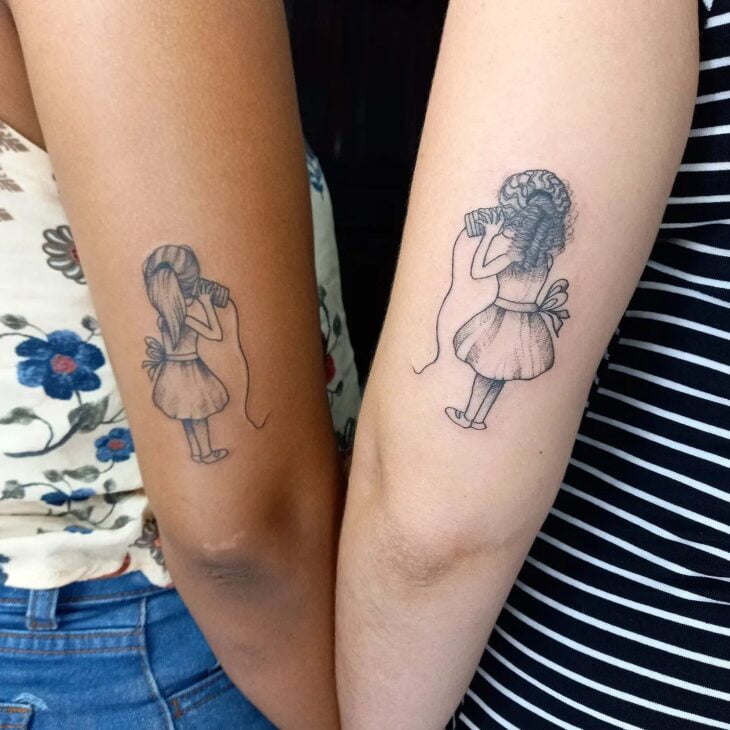 tatuagem de irmãs