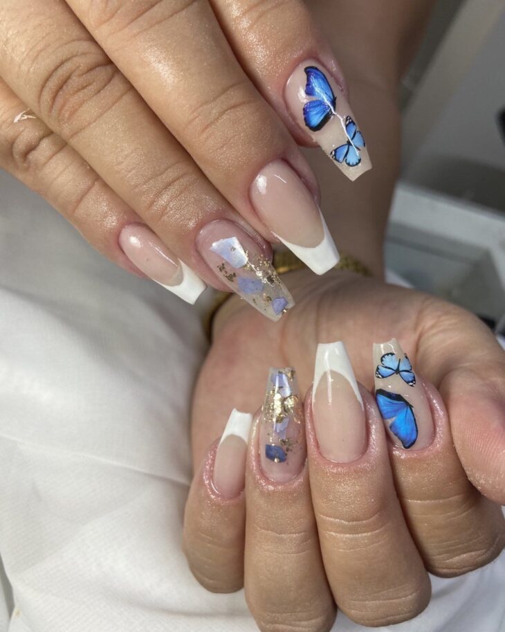 unhas em gel decoradas francesinha