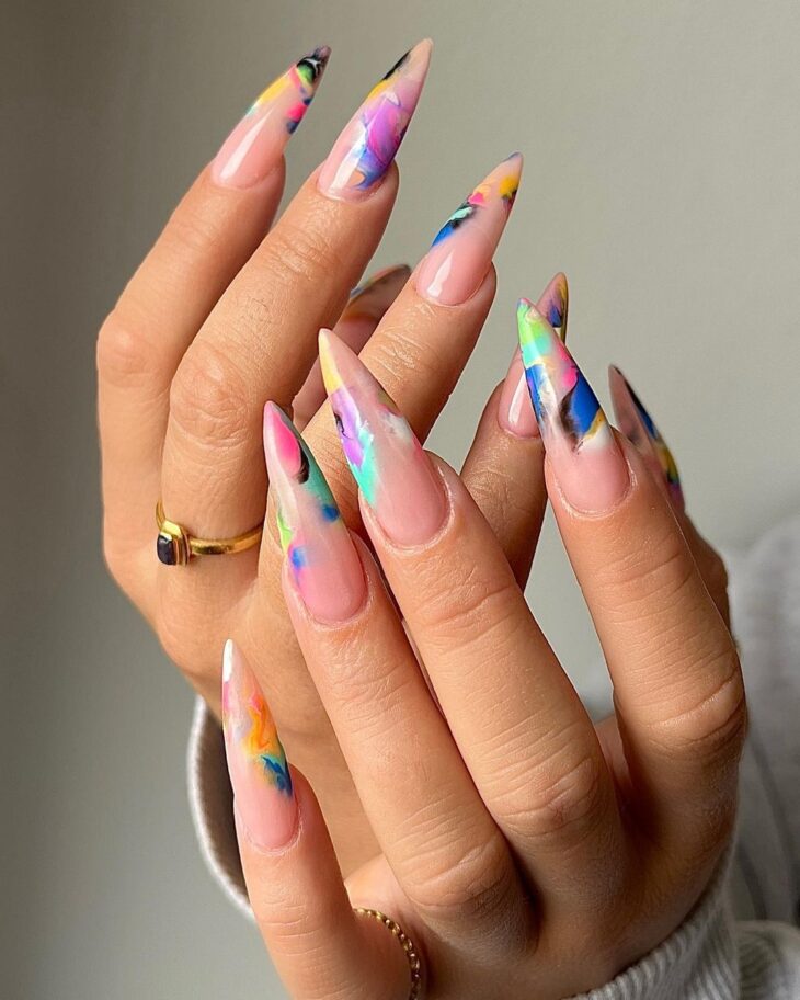 unhas de gel decoradas 70