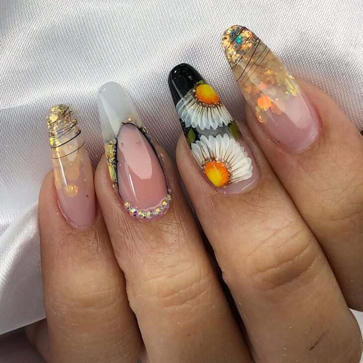 unhas de gel decoradas 80