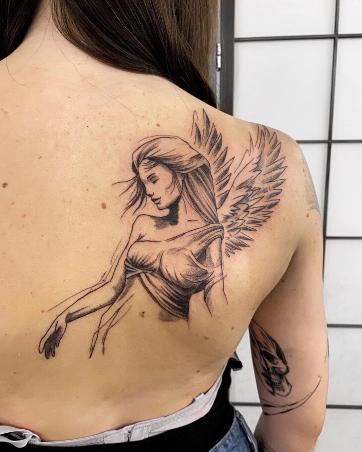 tatuagem de anjo 55