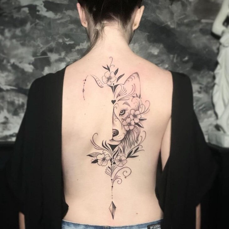tatuagem nas costas feminina 91