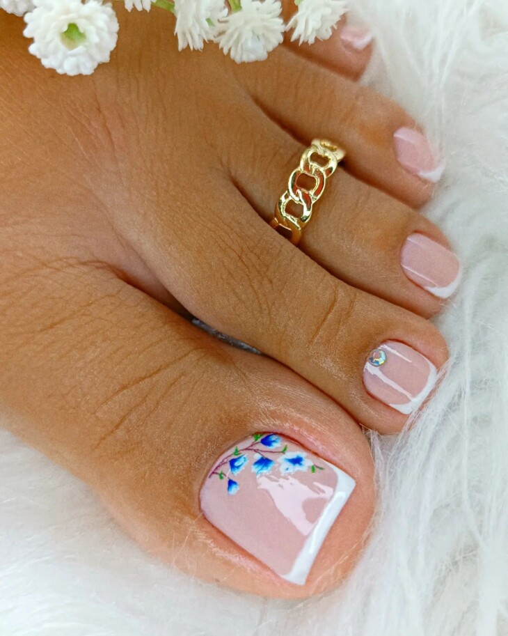Unhas do pé decoradas: tutoriais e tendências [45 FOTOS]
