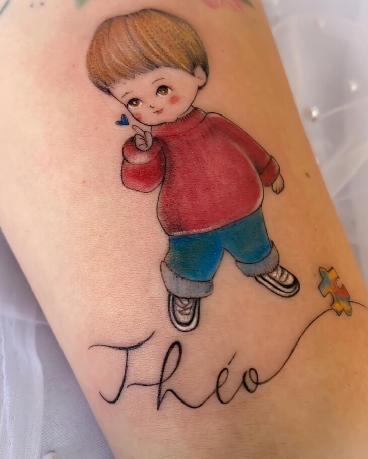 tatuagem para filhos 80